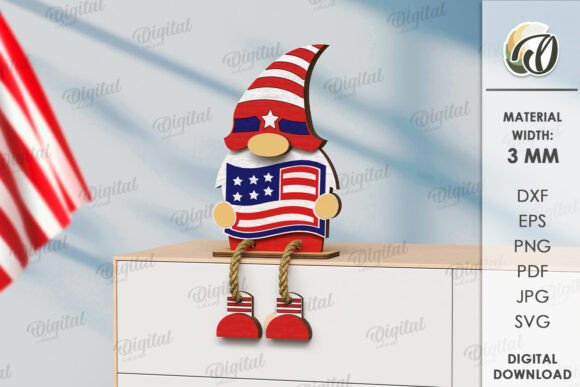 Paquete de gnomos del 4 de julio - Imagen 7