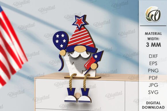Paquete de gnomos del 4 de julio - Imagen 8