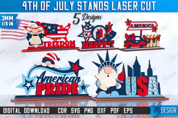 Paquete de stands del 4 de julio