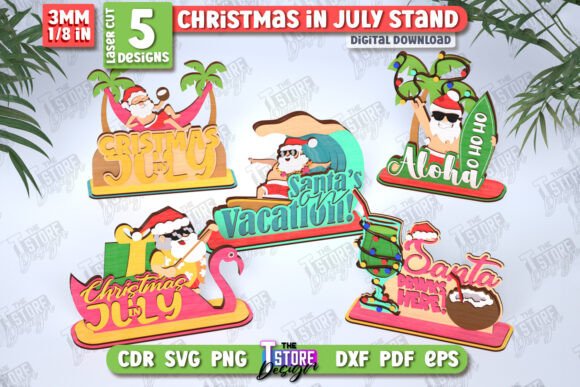 Set de soportes para Navidad en julio