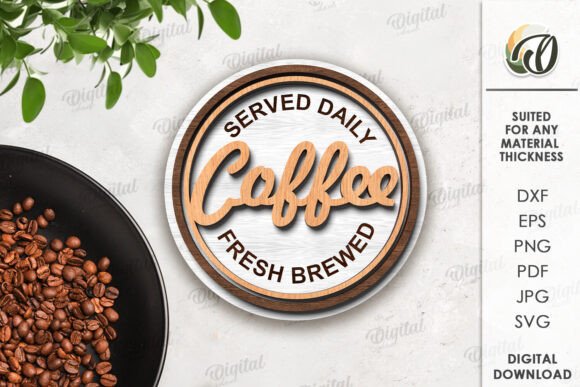 Paquete de decoraciones para bandejas escalonadas de café - Imagen 5