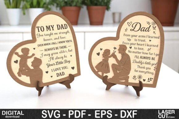 Letrero de corazón para papá