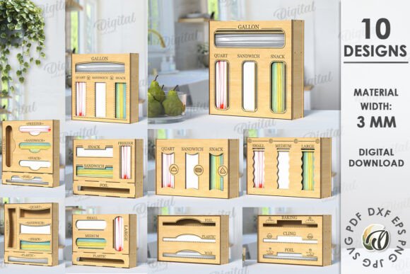 Paquete de organizadores de cocina