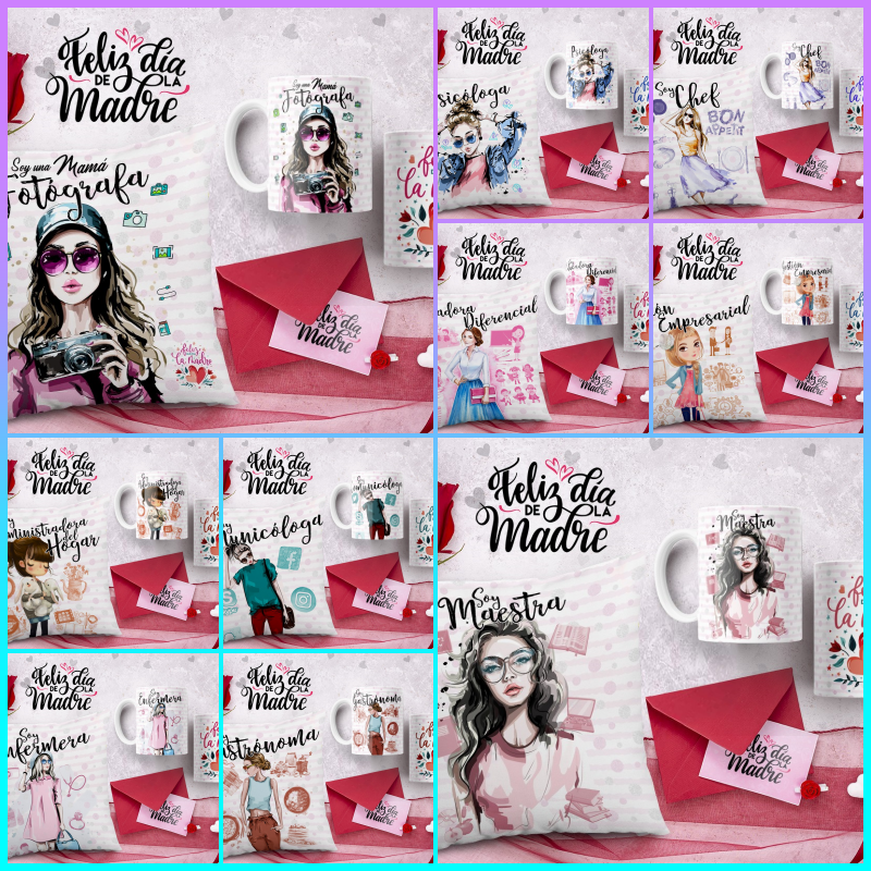 Kit día de la madre profesiones