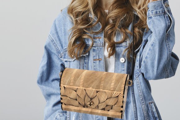 Juego de 3 bolsos de madera - Imagen 4