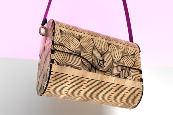 Juego de 3 bolsos de madera - Imagen 5