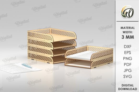 Paquete de bandejas de papel apilables - Imagen 10