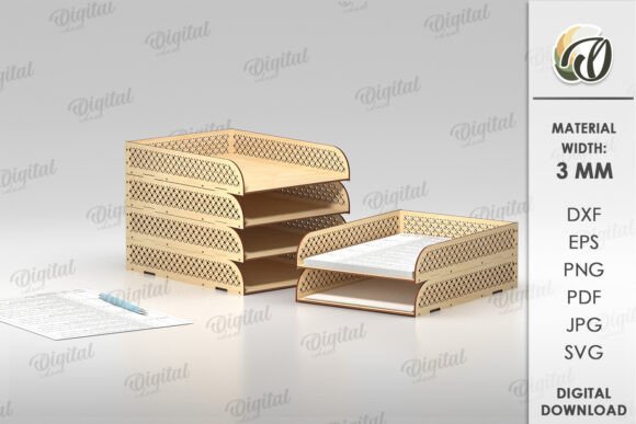 Paquete de bandejas de papel apilables - Imagen 2
