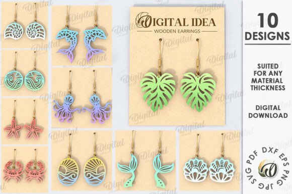 Paquete de pendientes colgantes de verano