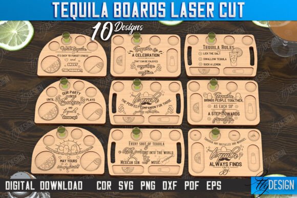 Paquete de tablas de tequila