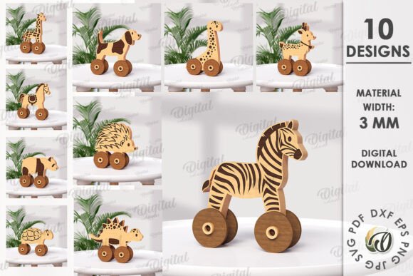 Paquete de juguetes para niños pequeños con ruedas