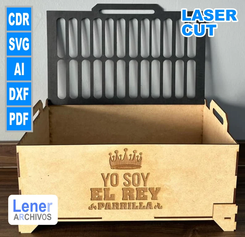 Caja de regalo parrilla