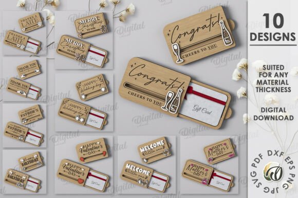 Paquete de porta tarjetas de regalo