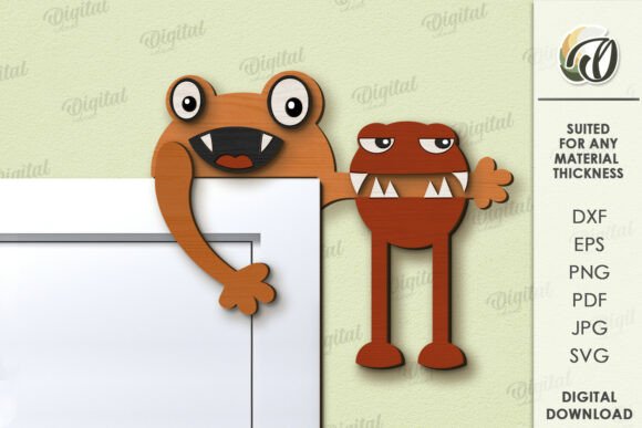 Paquete de decoraciones de puerta de monstruos infantiles - Imagen 10