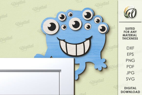 Paquete de decoraciones de puerta de monstruos infantiles - Imagen 2