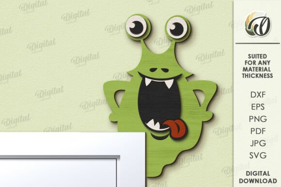 Paquete de decoraciones de puerta de monstruos infantiles - Imagen 3