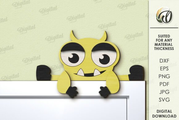 Paquete de decoraciones de puerta de monstruos infantiles - Imagen 4