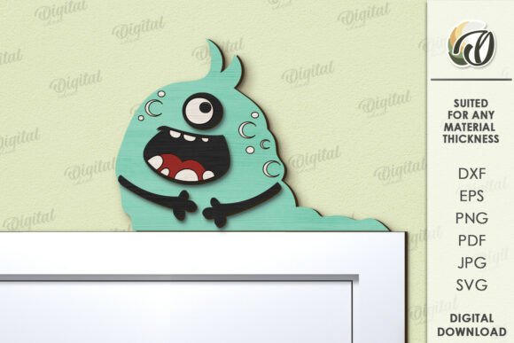 Paquete de decoraciones de puerta de monstruos infantiles - Imagen 5