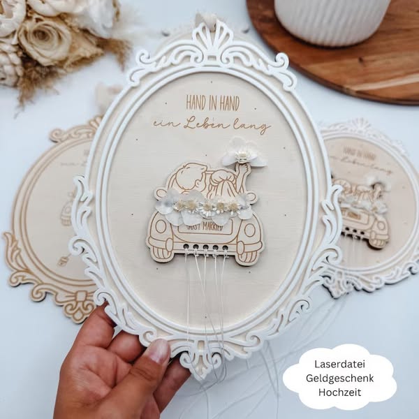Soporte regalo dinero para boda - Imagen 6