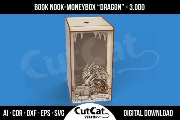 Hucha Book Nook Dragon 3000 - Imagen 3
