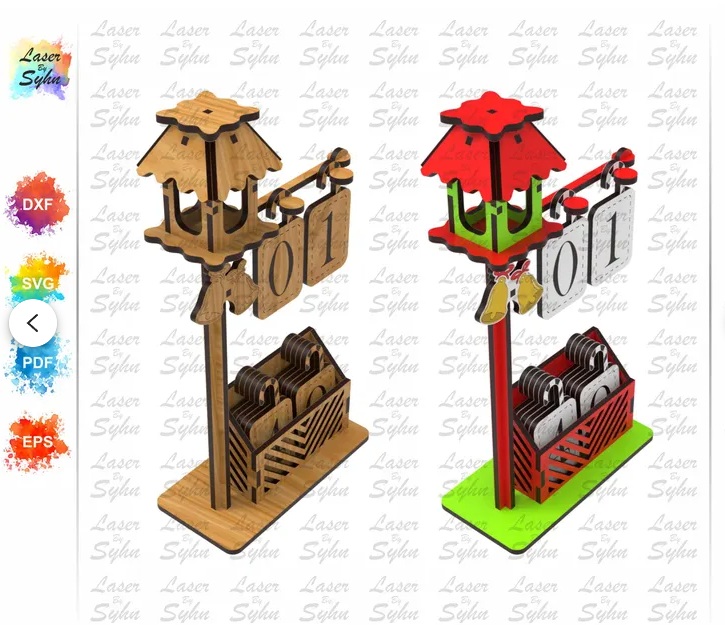 Farol calendario navideño - Imagen 3