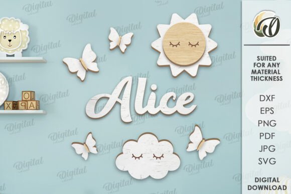 Paquete de decoraciones de pared infantil - Imagen 2
