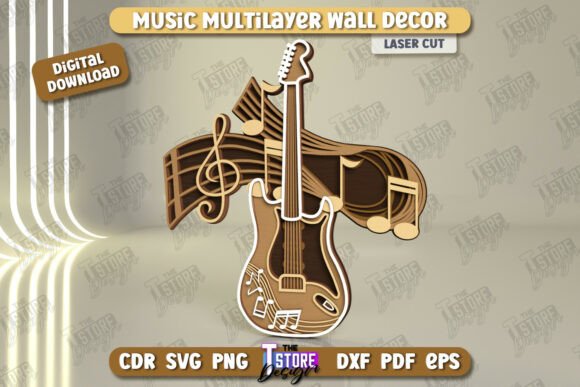 Decoración de pared multicapa con música - Imagen 6
