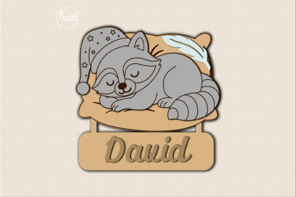 Animales durmiendo personalizados con nombre para niños - Imagen 6