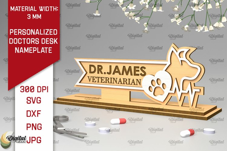Paquete de placas de identificación de escritorio medico 3D - Imagen 19