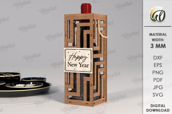 Paquete de cajas de regalo para botellas de vino - Imagen 10