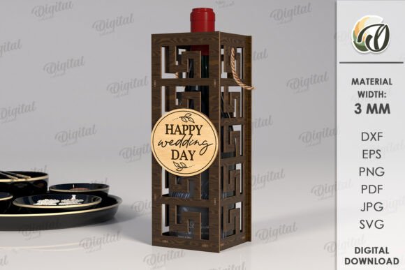 Paquete de cajas de regalo para botellas de vino - Imagen 7