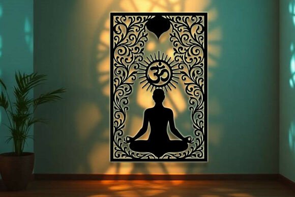 Paquete de arte mural con letrero de yoga - Imagen 14