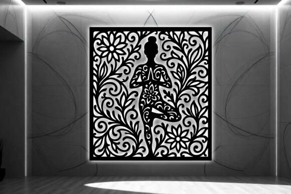 Paquete de arte mural con letrero de yoga - Imagen 16