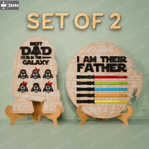 Soy tu padre letrero personalizado star wars