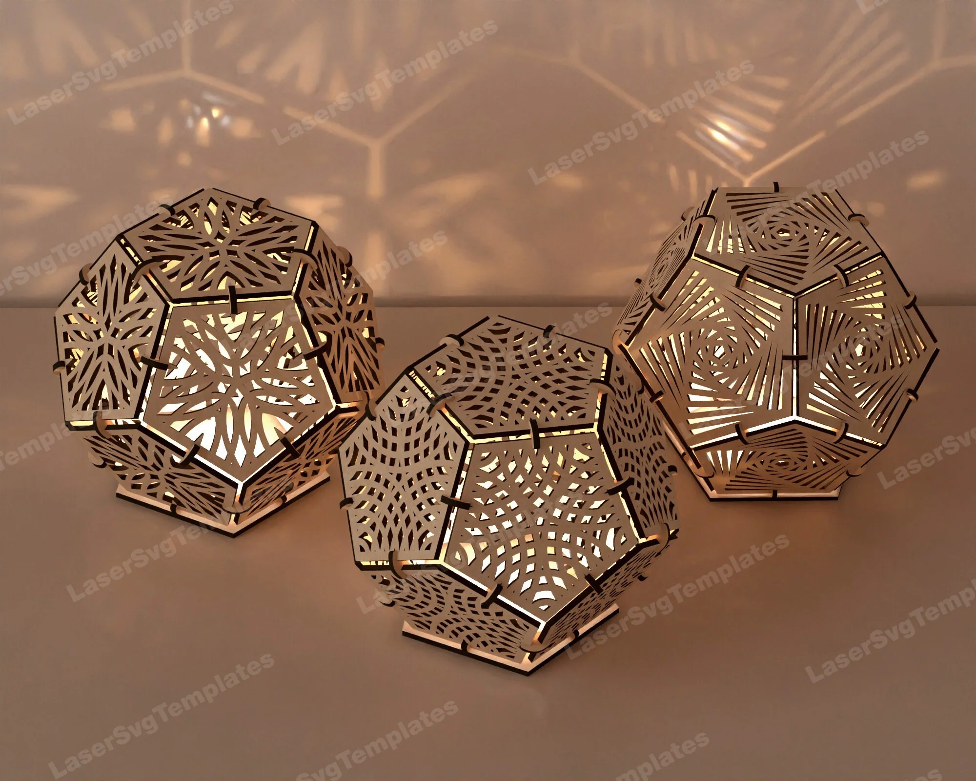 Lampara de mesa dodecaedro - Imagen 5