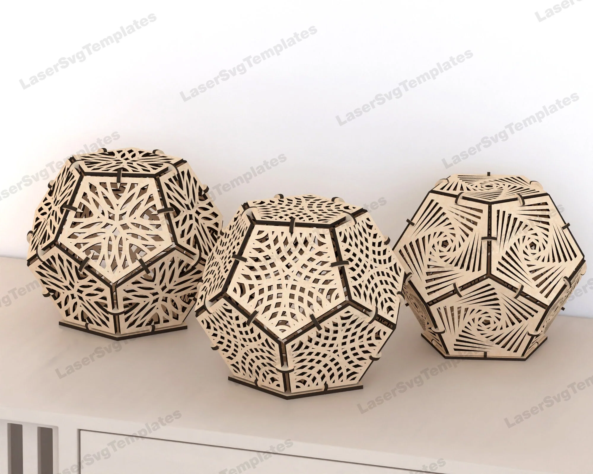 Lampara de mesa dodecaedro - Imagen 2
