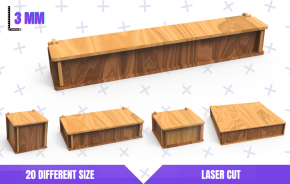 20 cajas cuadradas diferentes