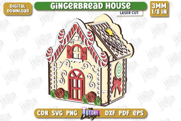 Casas decorativas de jengibre - Imagen 11