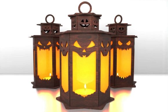 Paquete de 5 linternas espeluznantes de Halloween - Imagen 11