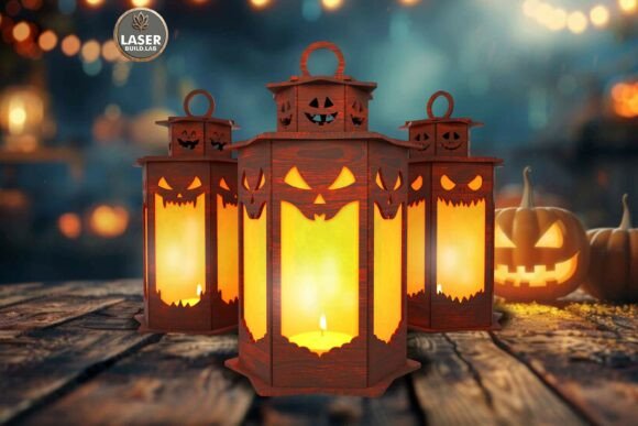 Paquete de 5 linternas espeluznantes de Halloween - Imagen 12