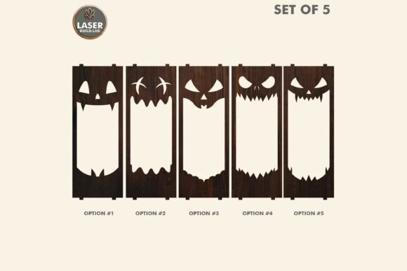 Paquete de 5 linternas espeluznantes de Halloween - Imagen 3