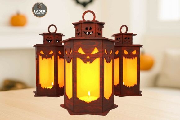 Paquete de 5 linternas espeluznantes de Halloween - Imagen 6