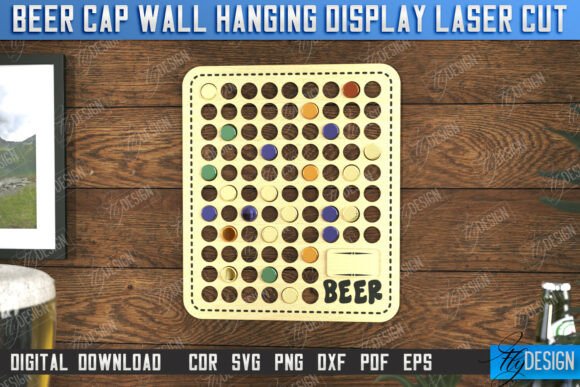 Exhibidor de tapas de cerveza para colgar en la pared - Imagen 9