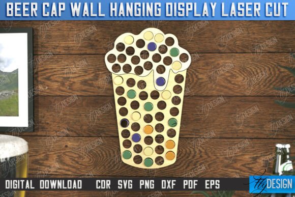 Exhibidor de tapas de cerveza para colgar en la pared - Imagen 11