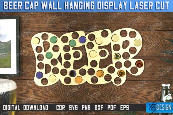 Exhibidor de tapas de cerveza para colgar en la pared - Imagen 5