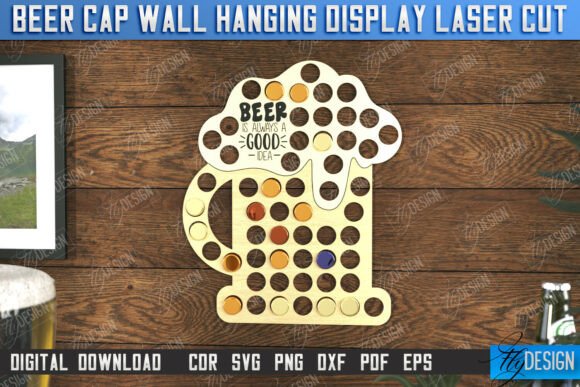 Exhibidor de tapas de cerveza para colgar en la pared - Imagen 6