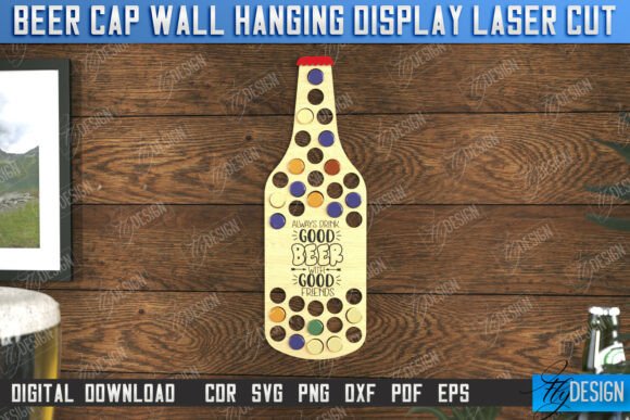 Exhibidor de tapas de cerveza para colgar en la pared - Imagen 7