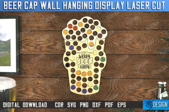 Exhibidor de tapas de cerveza para colgar en la pared - Imagen 8