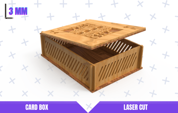 Caja de con tapa J de corazones