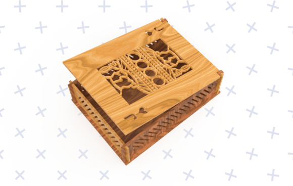 Caja de con tapa J de corazones - Imagen 2